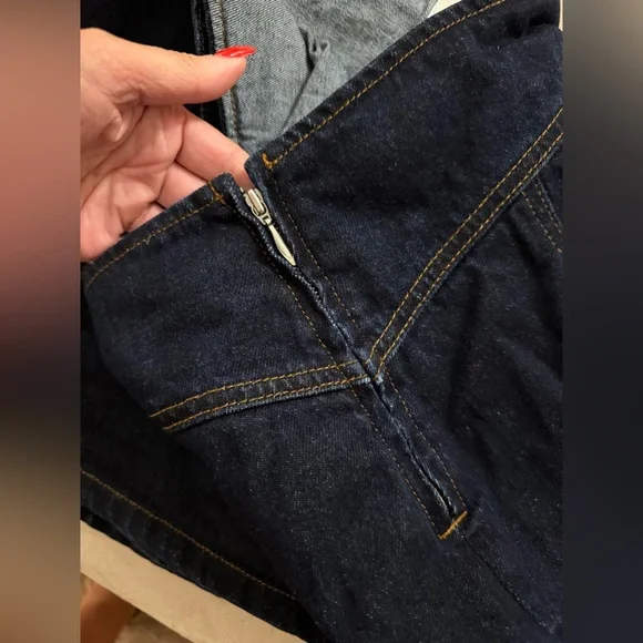 Meshki Denim Micro Mini Skort - Picture 7 of 8